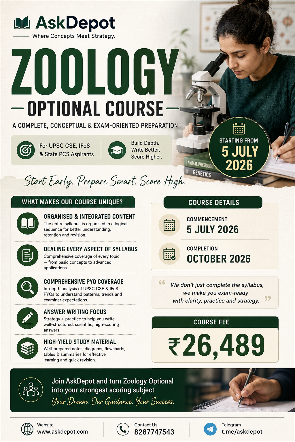 Zoology Optional Full Course