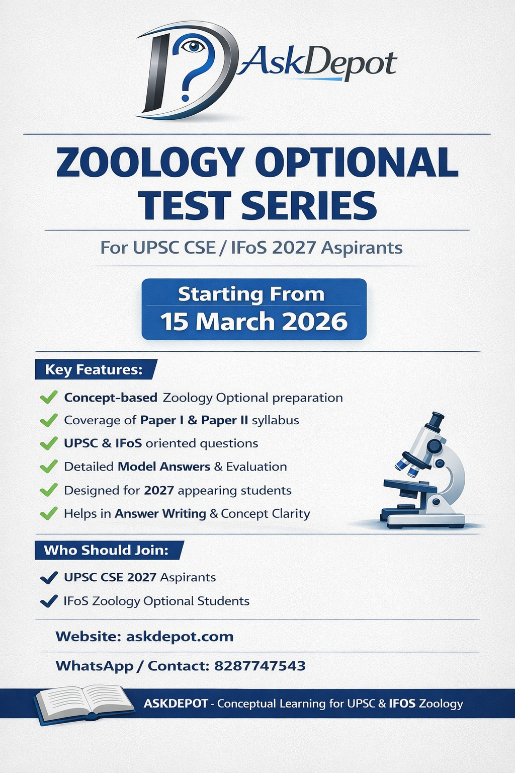 31 Test in Zoology Optional